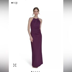 NWT $178 Eliza J Eggplant Maxi Dress Perfect mother of the bride dress Size 12